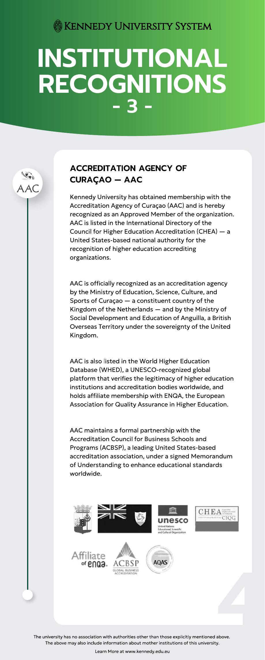 Institutional recognitions page 3
